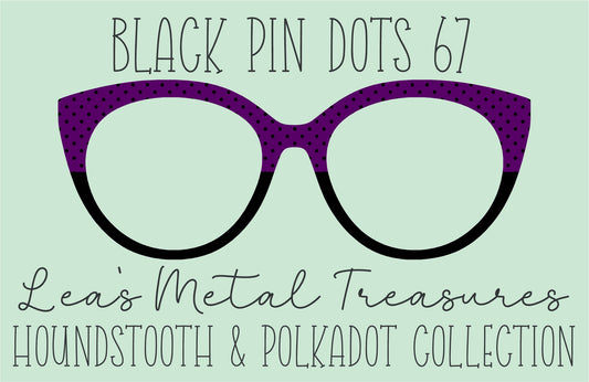 Black Pin dots 67 β’ Magnetic Eyeglasses Toppers