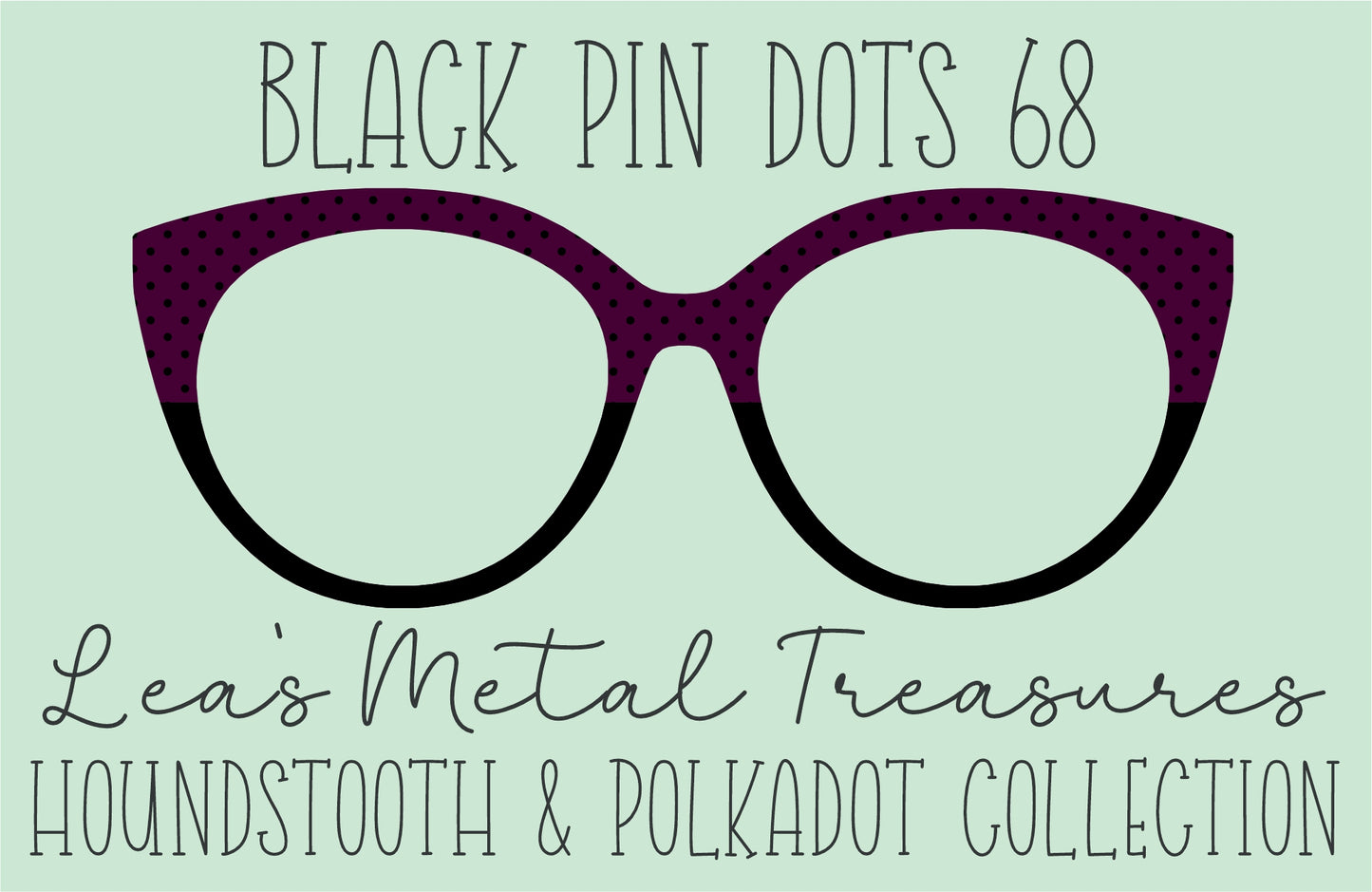 Black Pin dots 68 • Magnetic Eyeglasses Toppers
