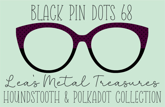 Black Pin dots 68 β’ Magnetic Eyeglasses Toppers