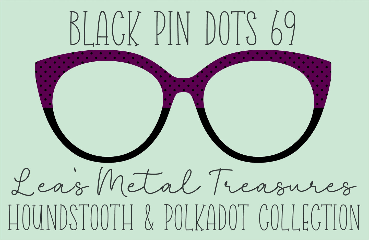 Black Pin dots 69 • Magnetic Eyeglasses Toppers