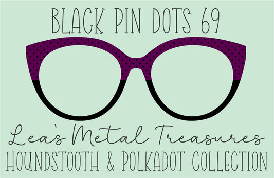 Black Pin dots 69 β’ Magnetic Eyeglasses Toppers