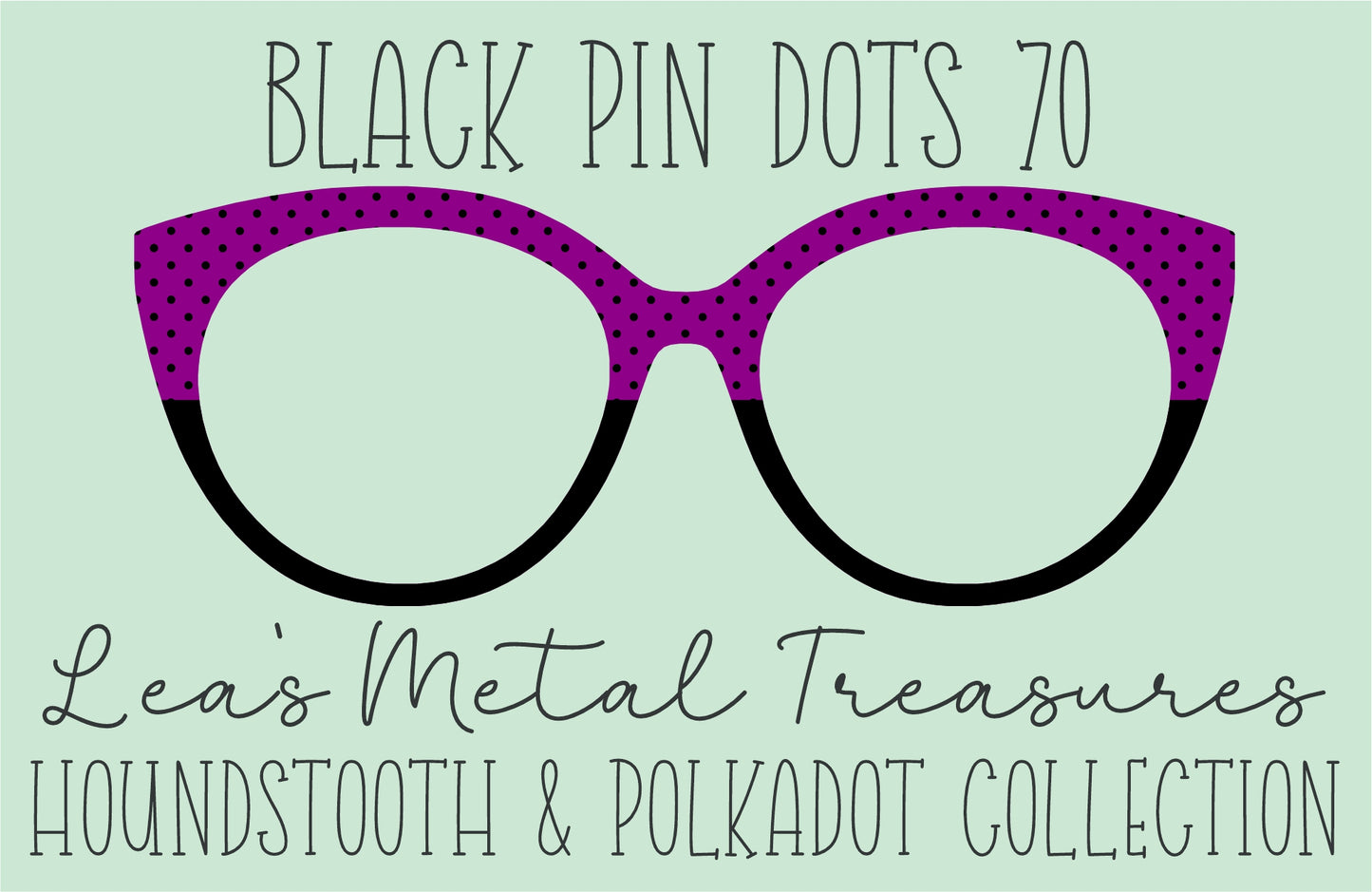 Black Pin dots 70 • Magnetic Eyeglasses Toppers