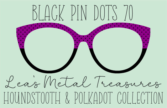 Black Pin dots 70 β’ Magnetic Eyeglasses Toppers