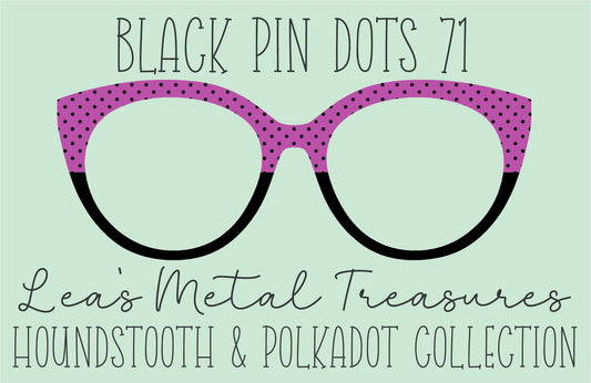 Black Pin dots 71 β’ Magnetic Eyeglasses Toppers