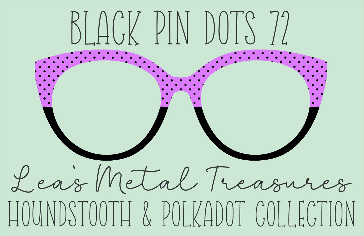 Black Pin dots 72 • Magnetic Eyeglasses Toppers