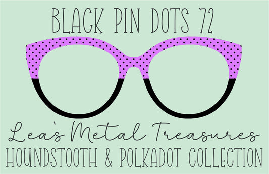 Black Pin dots 72 β’ Magnetic Eyeglasses Toppers