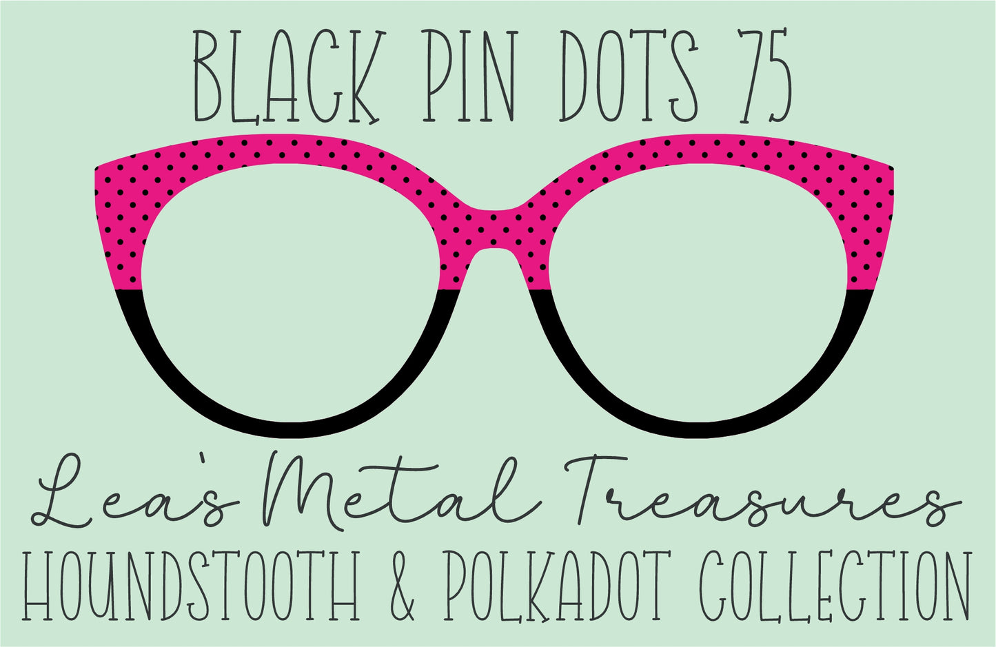 Black Pin dots 75 • Magnetic Eyeglasses Toppers