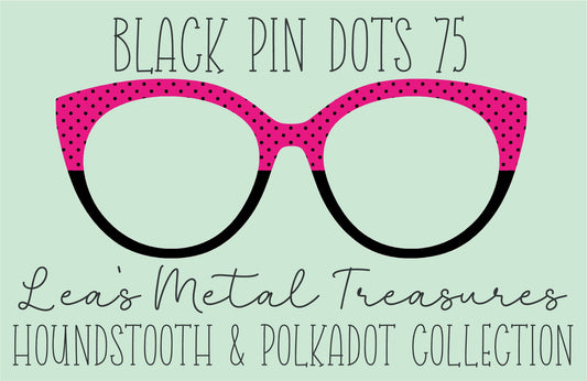 Black Pin dots 75 β’ Magnetic Eyeglasses Toppers