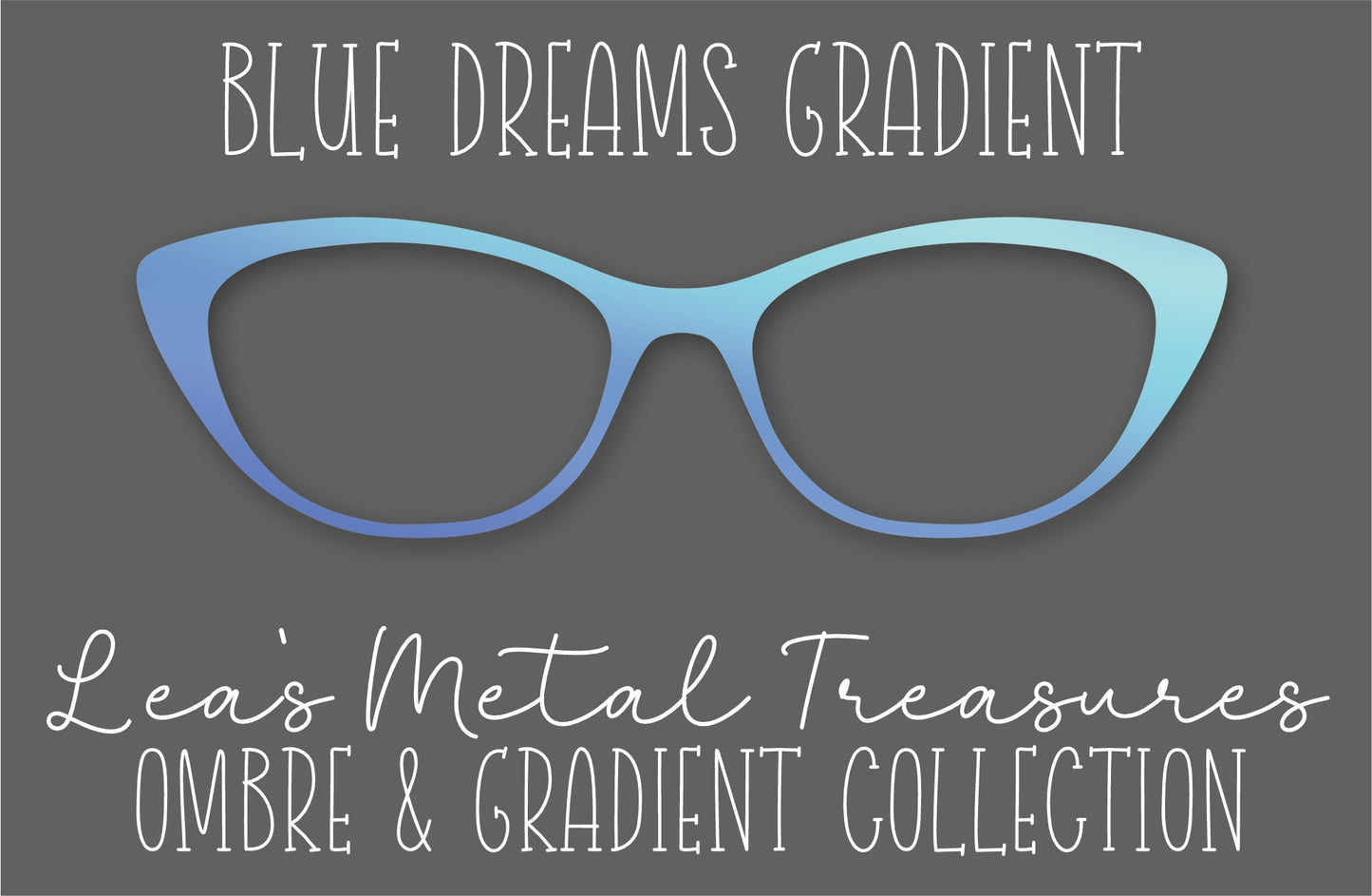 Blue Dreams Gradient Eyewear Frame Toppers