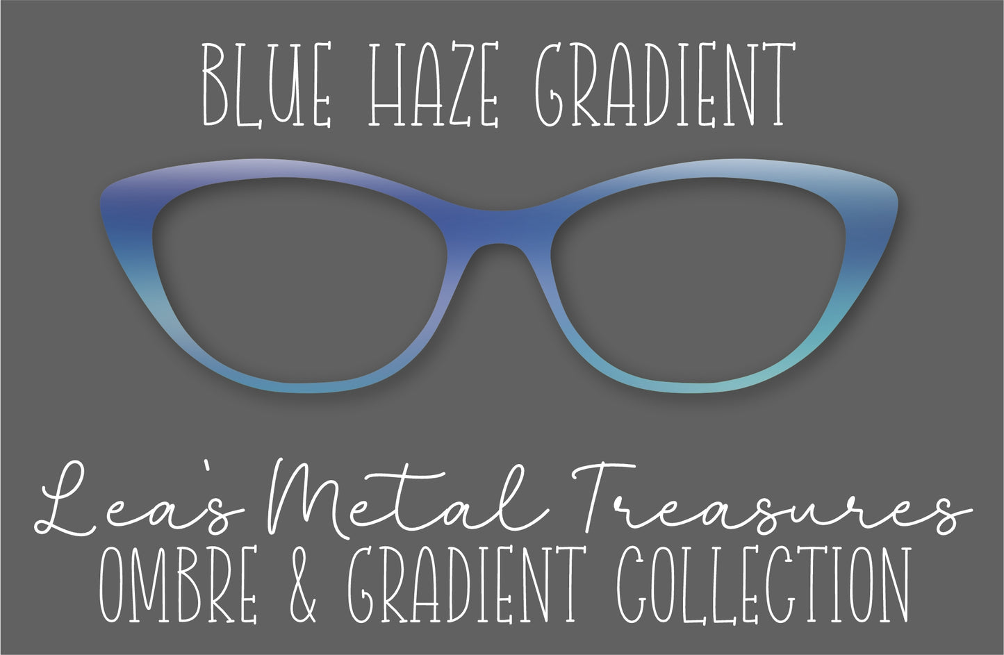 Blue Haze Gradient Eyewear Frame Toppers
