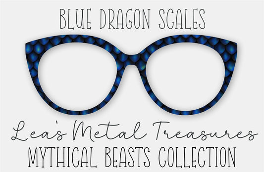 Blue Dragon Scales Eyewear Frame Toppers COMES WITH MAGNETS