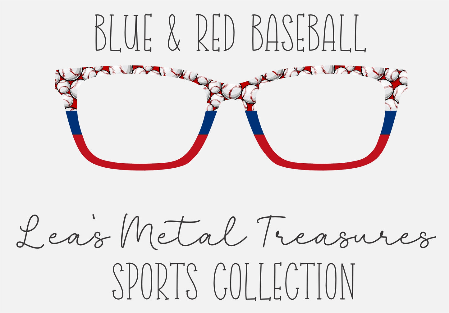 Blue _ Red Baseball - Texas Rangers blue 003278 - red C0111F Eyewear Frame Toppers COMES WITH MAGNETS
