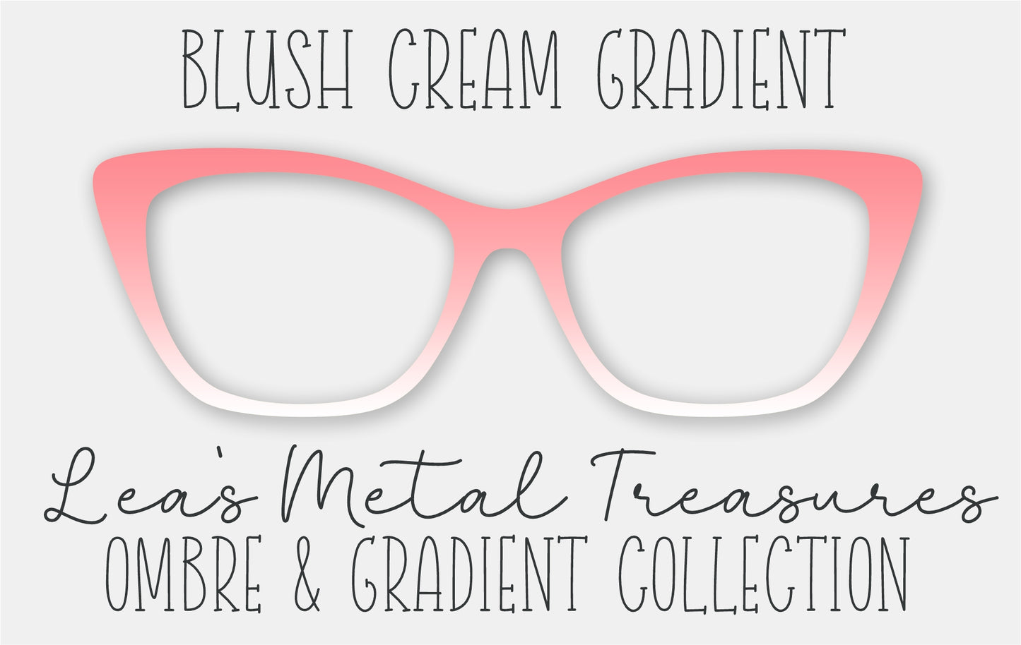 Blush Cream Gradient Eyewear Frame Toppers
