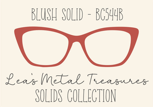 BLUSH SOLID BC544B Eyewear Frame Toppers COMES WITH MAGNETS