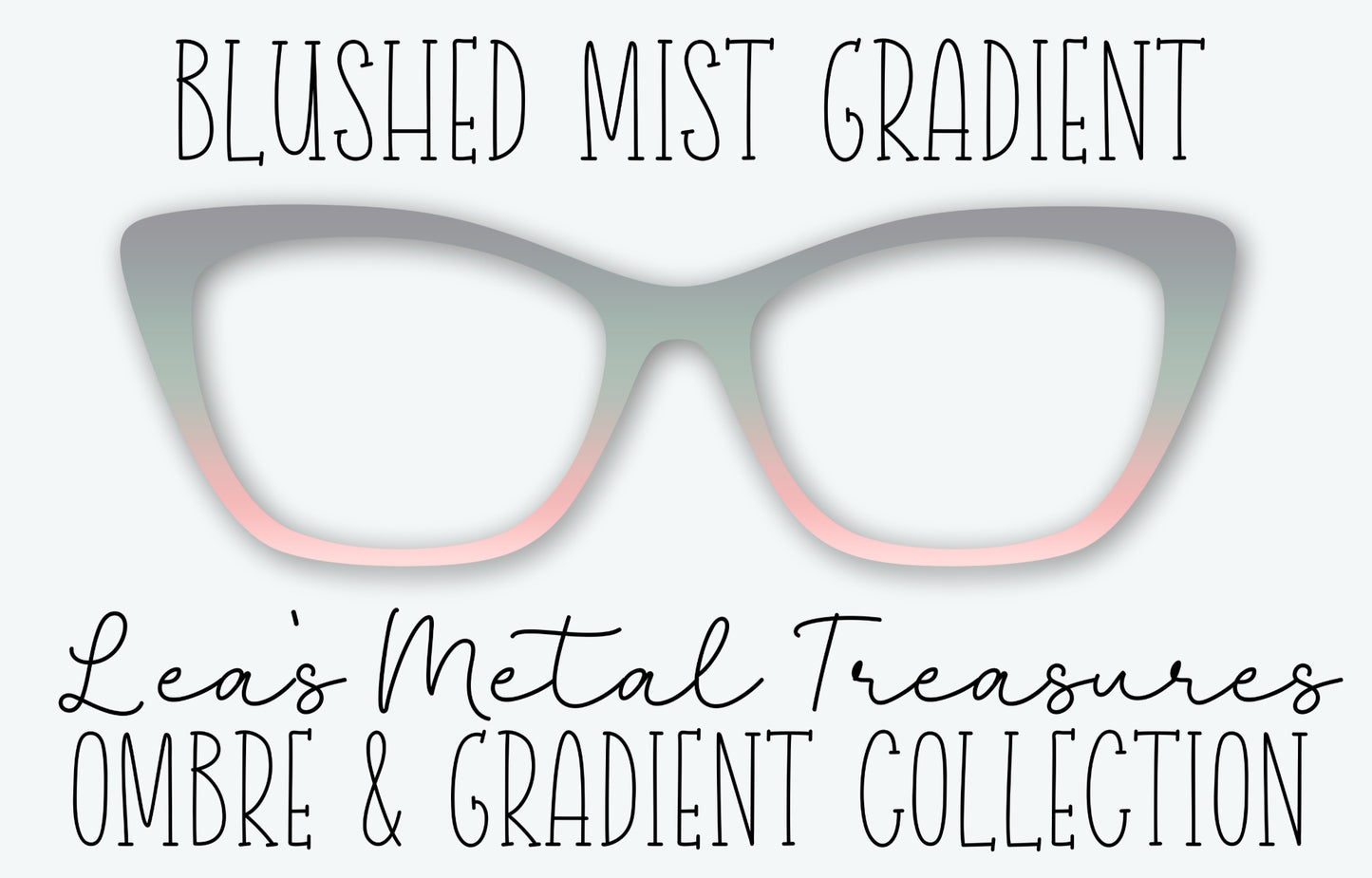Blushed Mist Gradient Eyewear Frame Toppers