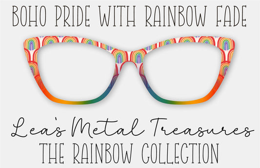 BOHO Pride with Rainbow Fade • Magnetic Eyeglasses Toppers