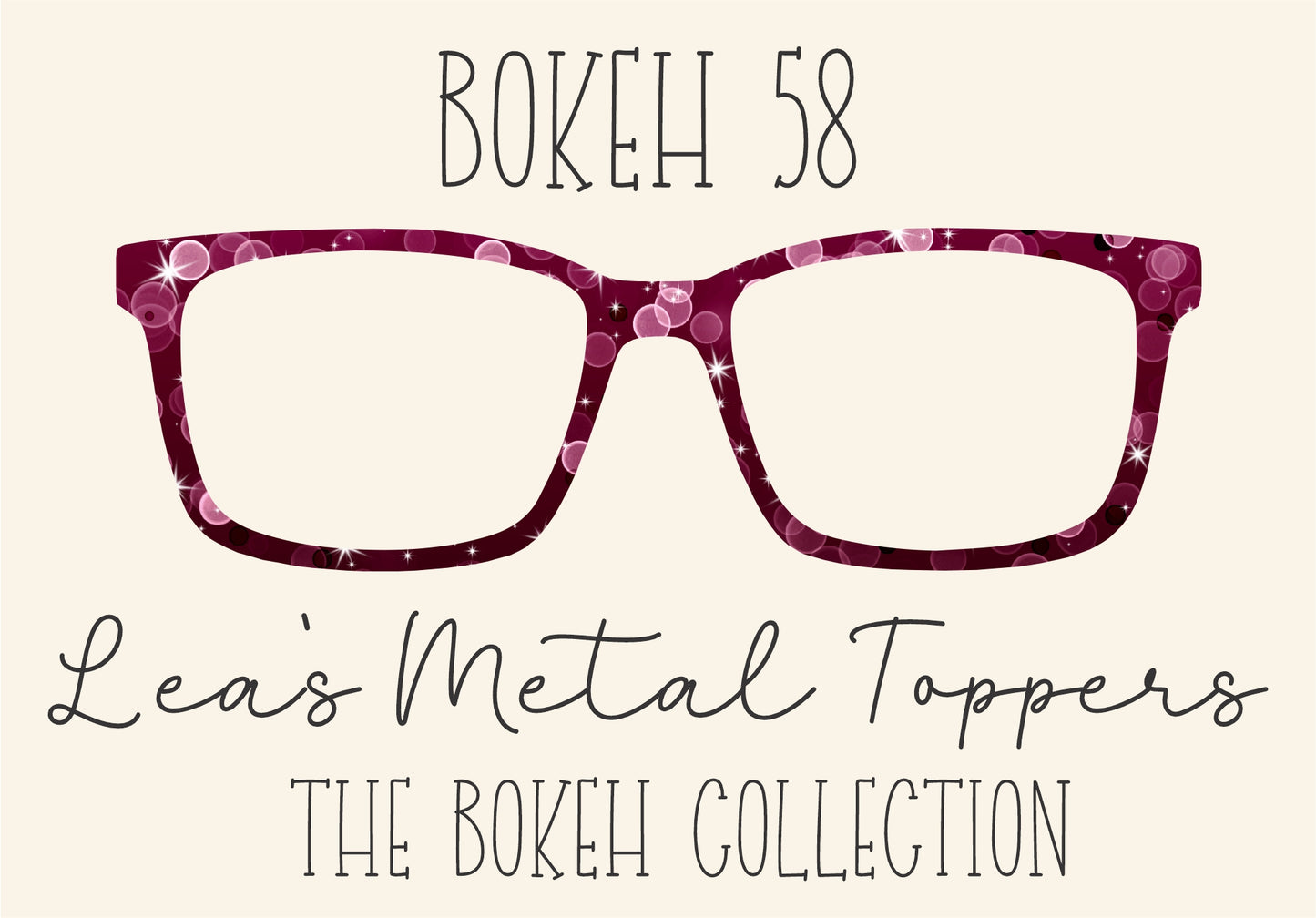 BOKEH 58 Eyewear Frame Toppers COMES WITH MAGNETS
