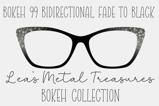 BOKEH 99 BIDIRECTIONAL FADE TO BLACK Eyewear Frame Toppers COMES WITH MAGNETS
