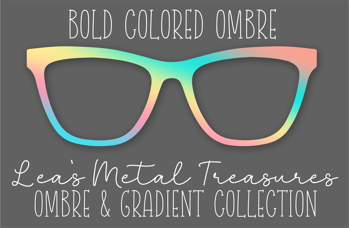Bold Colored Ombre Eyewear Frame Toppers