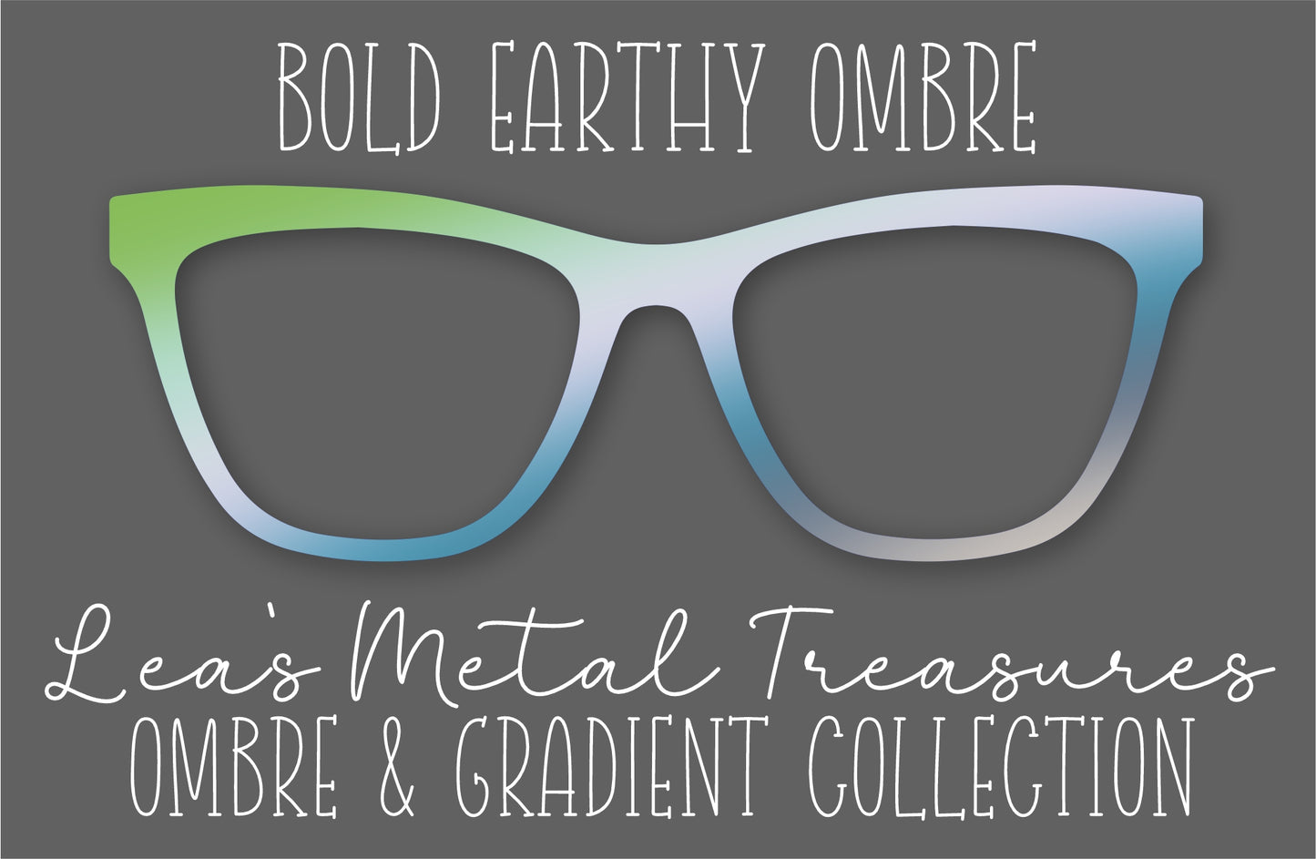 Bold Earthy Ombre Eyewear Frame Toppers