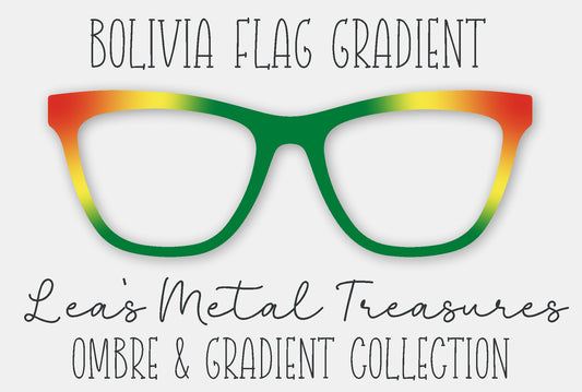 Bolivia Flag Gradient Eyewear Frame Toppers