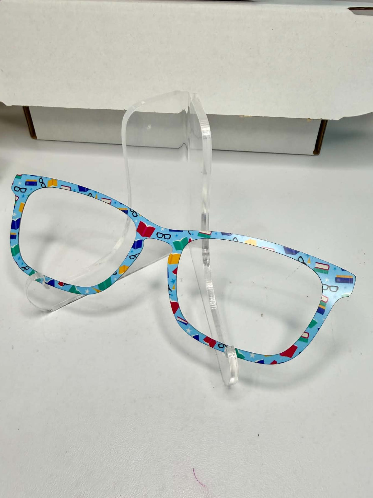 BOOKS AND GLASSES Eyewear Frame Toppers COMES WITH MAGNETS