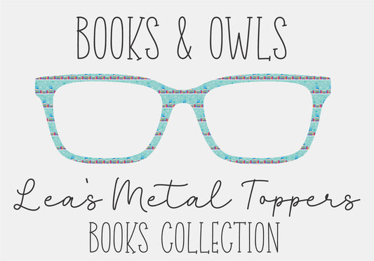 BOOKS AND OWLS Eyewear Frame Toppers COMES WITH MAGNETS