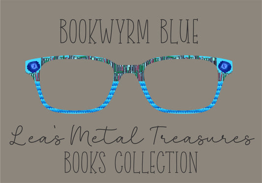 Bookwyrm Blue Eyewear Frame Toppers COMES WITH MAGNETS
