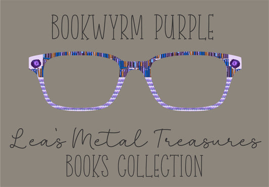 Bookwyrm Purple Eyewear Frame Toppers COMES WITH MAGNETS