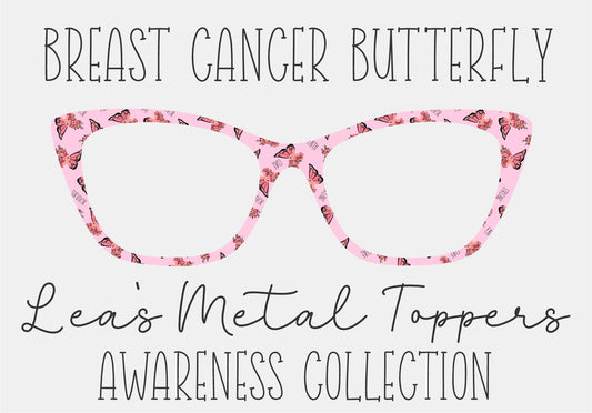 BREAST CANCER BUTTERFLY Eyewear Frame Toppers