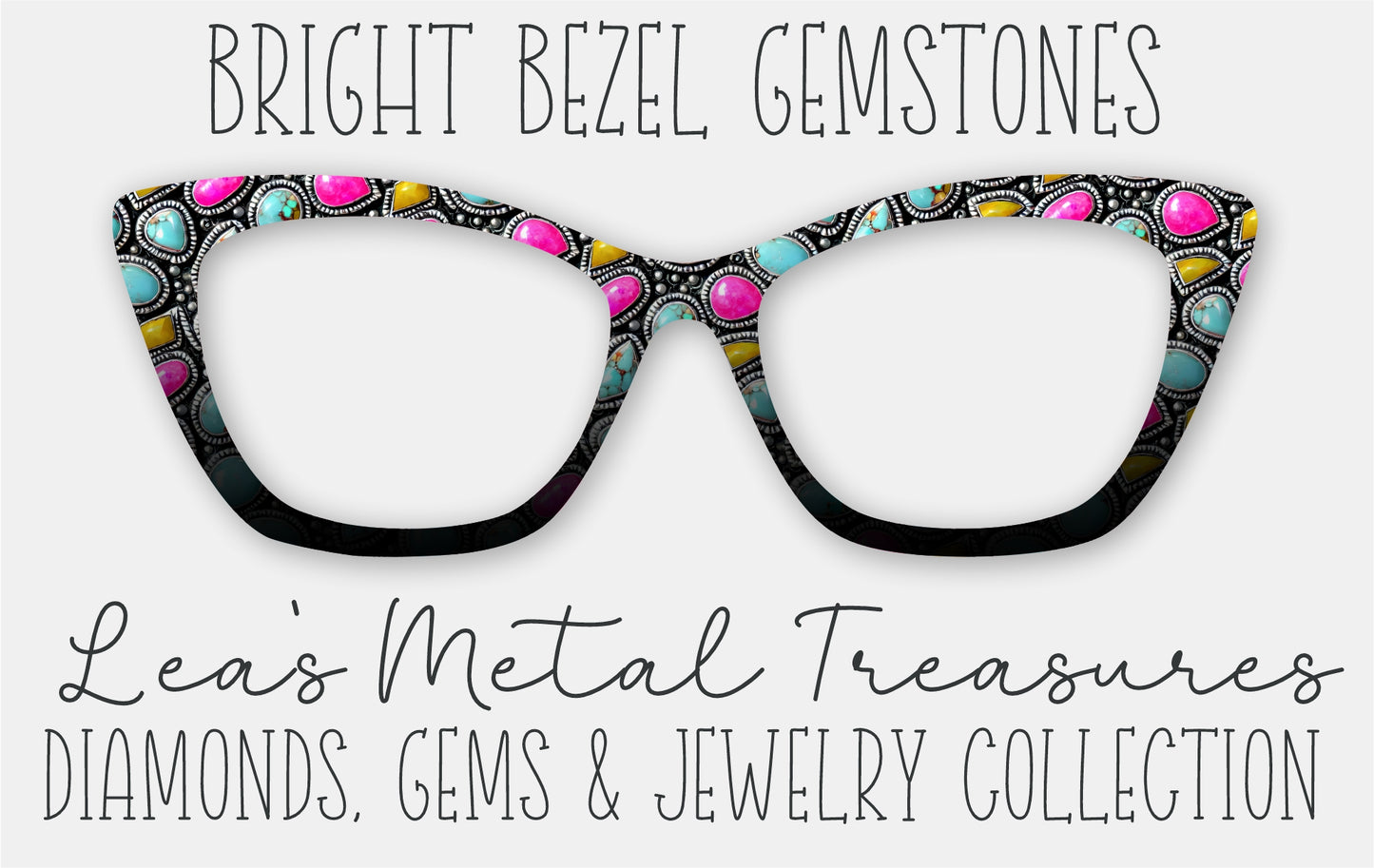 Bright Bezel Gemstones Eyewear Frame Toppers