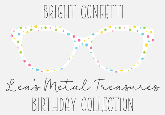 BRIGHT CONFETTI Eyewear Toppers COMES WITH MAGNETS