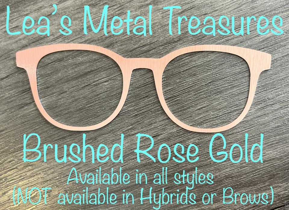 Brushed Rose Gold Naked Collection - Eyeglasses Cover - Comes with Magnets