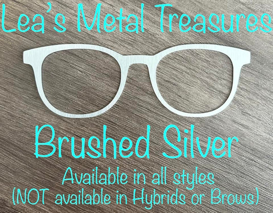 Brushed Silver Naked Collection - Eyeglasses Cover - Comes with Magnets
