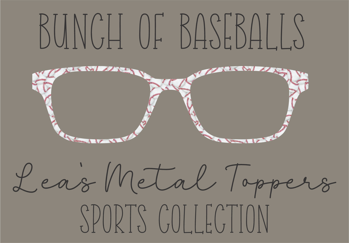 BUNCH OF BASEBALLS Eyewear Frame Toppers