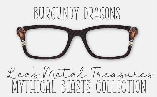 Burgundy Dragons Eyewear Frame Toppers