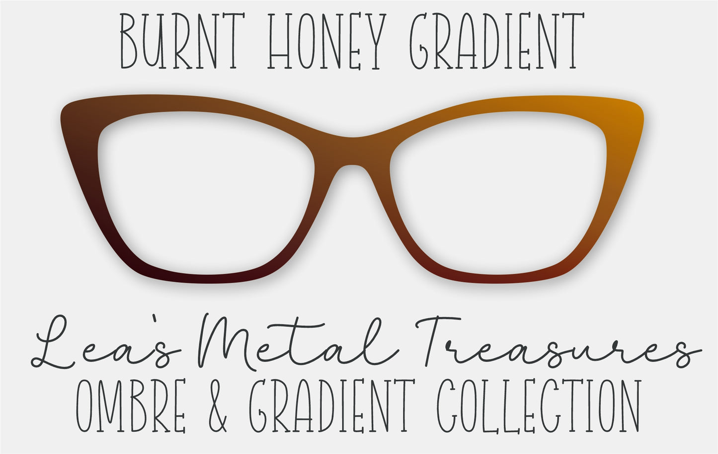 BURNT HONEY GRADIENT Eyewear Frame Toppers