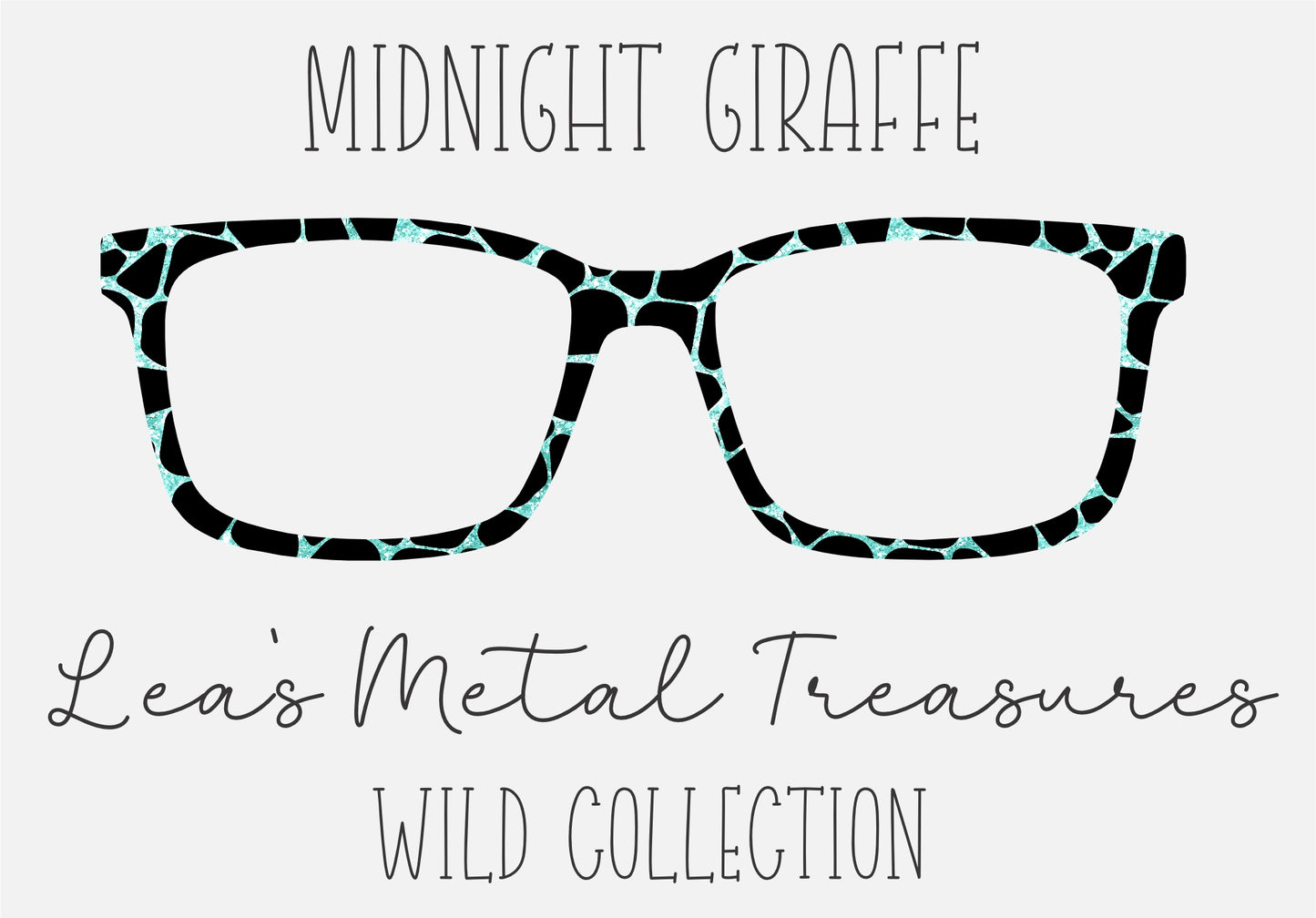 Midnight Giraffe Eyewear Toppers COMES  WITH MAGNETS