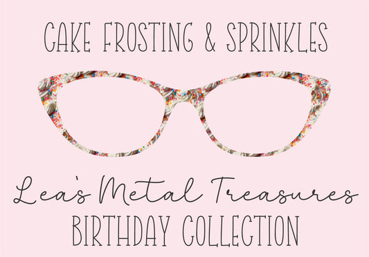 CAKE FROSTING AND SPRINKLES Eyewear Frame Toppers COMES WITH MAGNETS