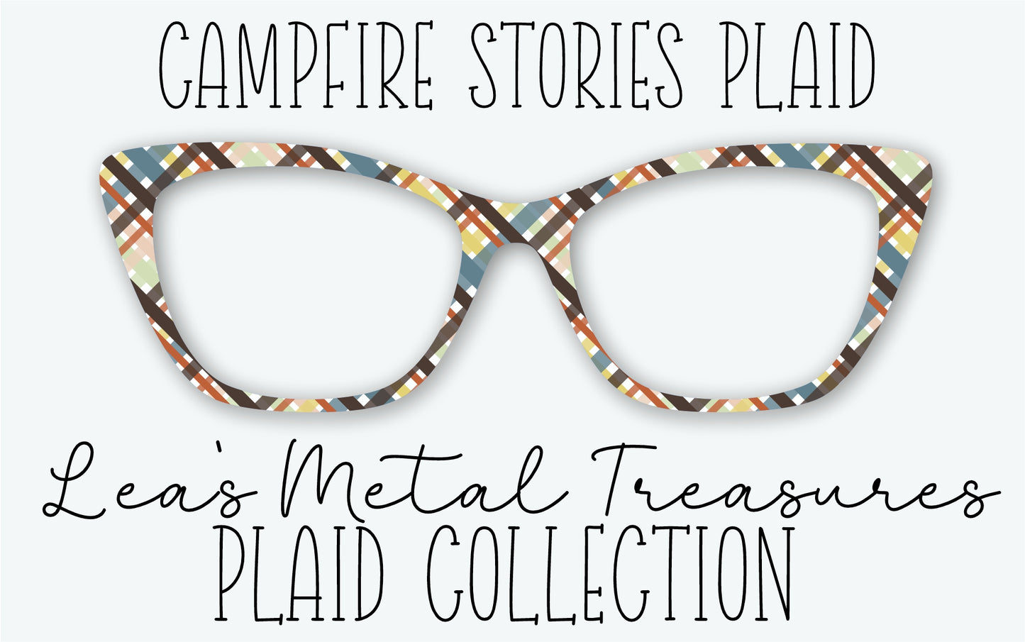 CAMPFIRE STORIES PLAID Eyewear Frame Toppers • MARCH 2026 TOPPER OF THE MONTH