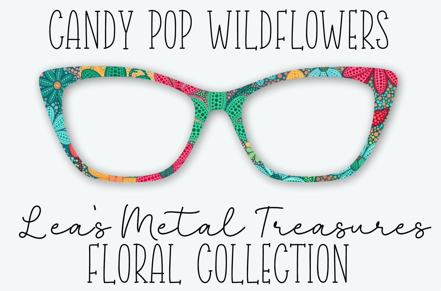 Candy Pop Floral Eyewear Frame Topper