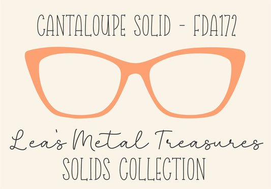 CANTALOUPE SOLID FDA172 Eyewear Frame Toppers COMES WITH MAGNETS