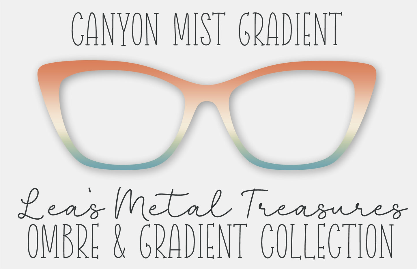 CANYON MIST GRADIENT Eyewear Frame Toppers