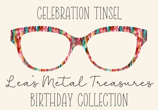 CELEBRATION TINSEL Eyewear Frame Toppers COMES WITH MAGNETS