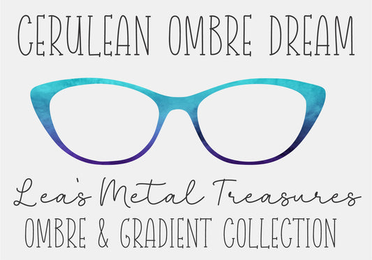 CERULEAN OMBRE DREAM Eyewear Frame Toppers COMES WITH MAGNETS