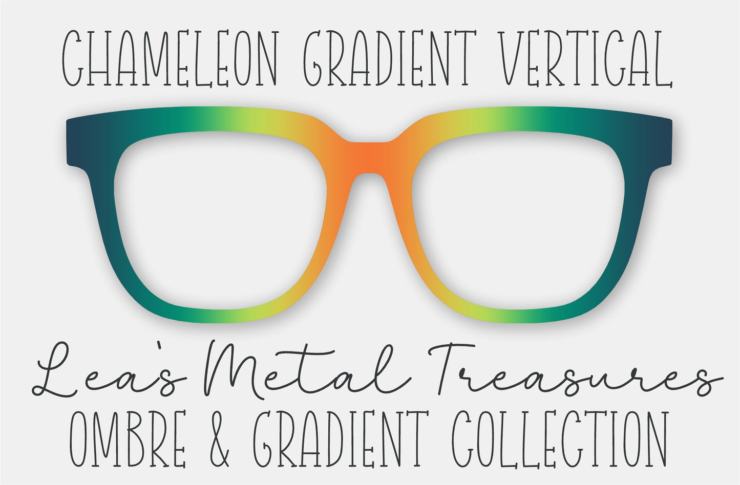 Chamelon Gradient Vertical Eyewear Frame Toppers