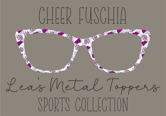 CHEER FUSCHIA Eyewear Frame Toppers COMES WITH MAGNETS