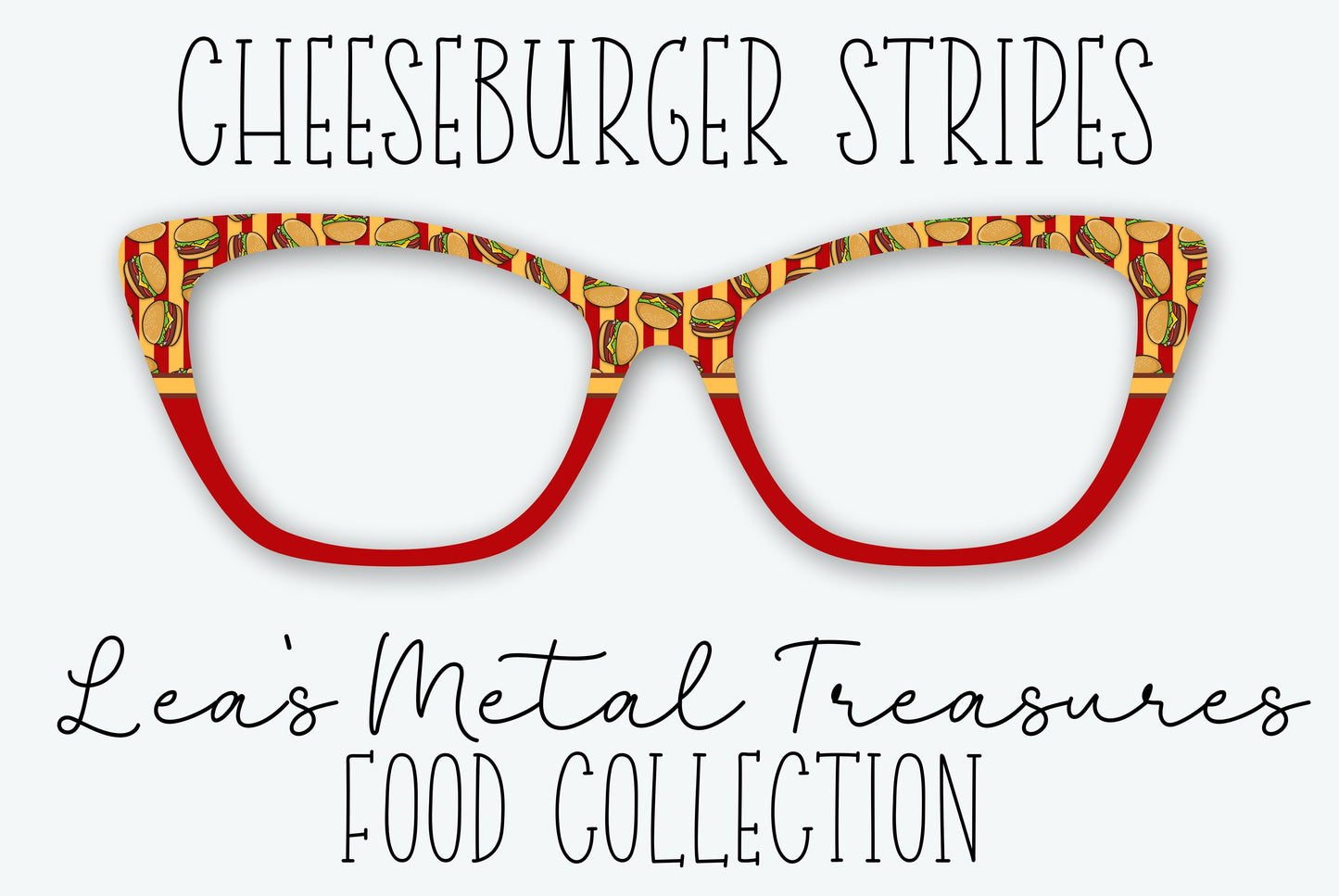 CHEESEBURGER STRIPES Eyewear Frame Topper