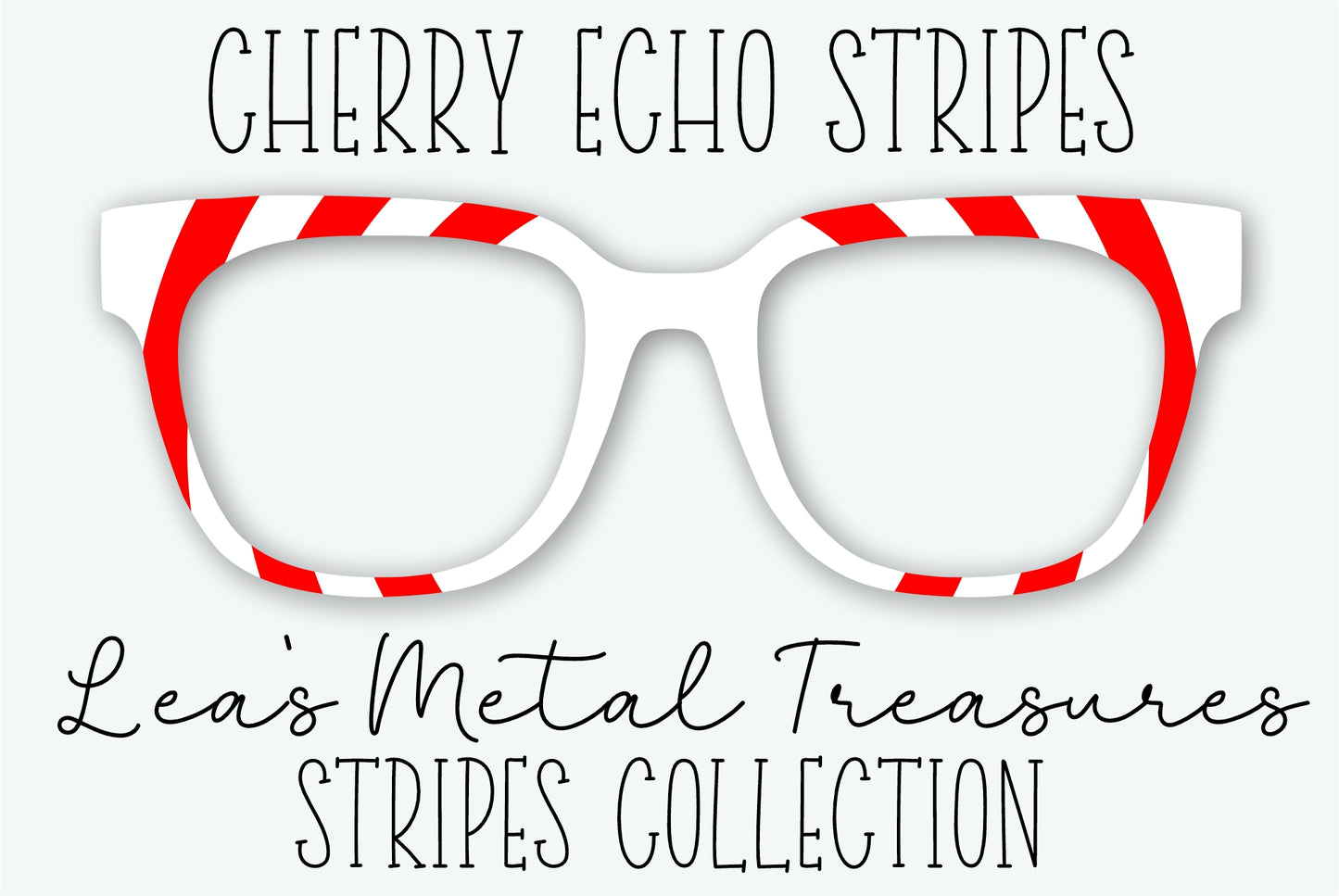 Cherry Echo Stripes Eyewear Frame Toppers