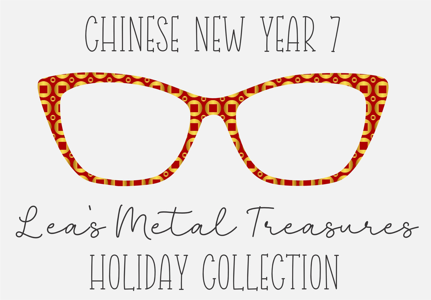 CHINESE NEW YEAR 7 Eyewear Frame Toppers COMES WITH MAGNETS